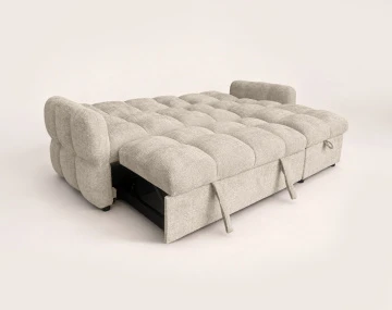 Canapé OCTAVE d'angle réversible 4 places convertible avec coffre en velours texturé | Best Mobilier