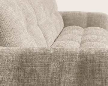 Canapé OCTAVE d'angle réversible 4 places convertible avec coffre en velours texturé | Best Mobilier