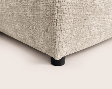 Canapé OCTAVE d'angle réversible 4 places convertible avec coffre en velours texturé | Best Mobilier