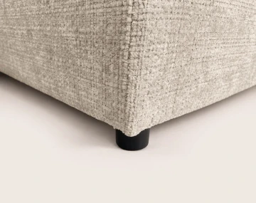 Canapé OCTAVE d'angle réversible 4 places convertible avec coffre en velours texturé | Best Mobilier