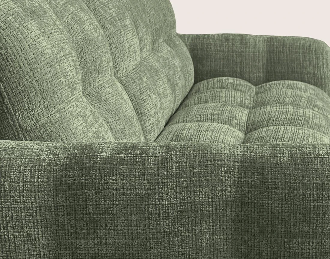 Canapé OCTAVE d'angle réversible 4 places convertible avec coffre en velours texturé | Best Mobilier
