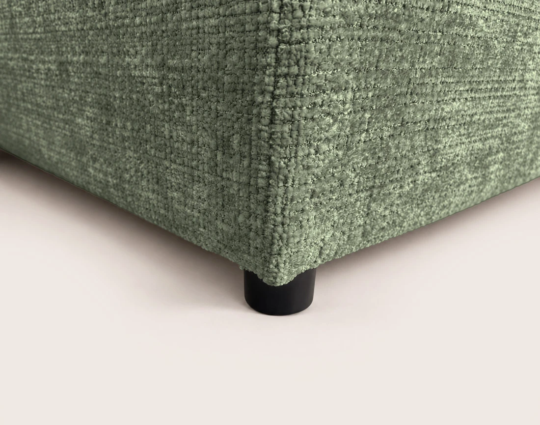 Canapé OCTAVE d'angle réversible 4 places convertible avec coffre en velours texturé | Best Mobilier