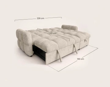 Canapé OCTAVE d'angle réversible 4 places convertible avec coffre en velours texturé | Best Mobilier