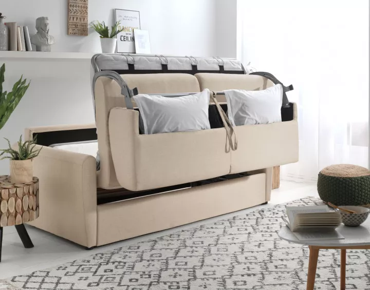 Ari - canapé 3 places convertible avec ouverture express pour couchage quotidien