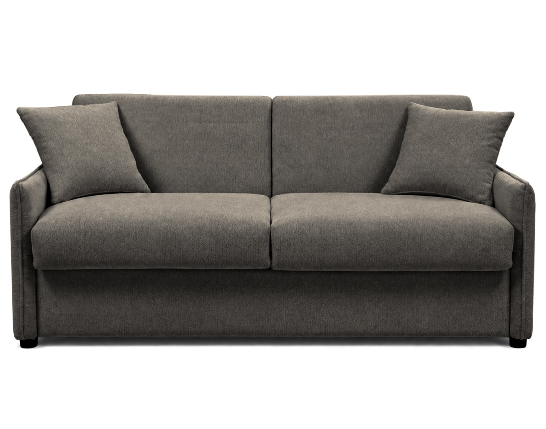 Canapé ADELE lit 3 places convertible express couchage quotidien 140x190 cm matelas 18 cm en tissu texturé | Best Mobilier