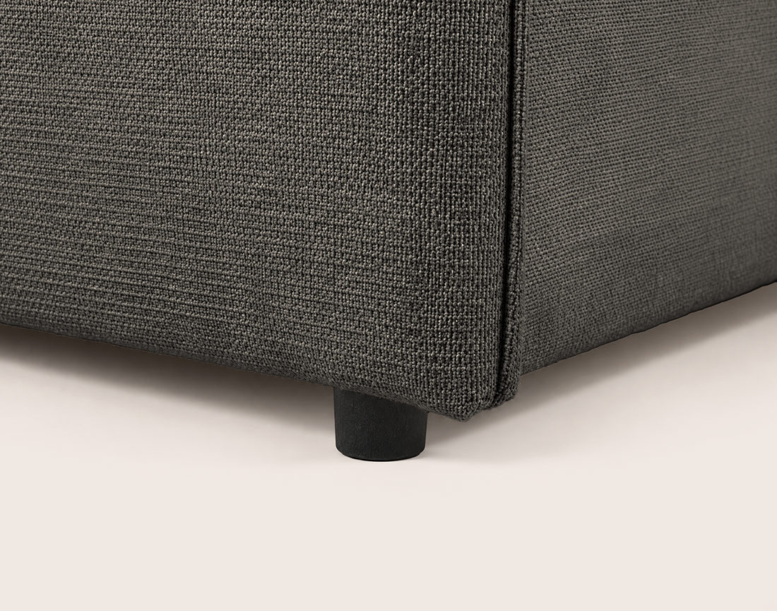 Canapé ADELE lit 3 places convertible express couchage quotidien 140x190 cm matelas 18 cm en tissu texturé | Best Mobilier
