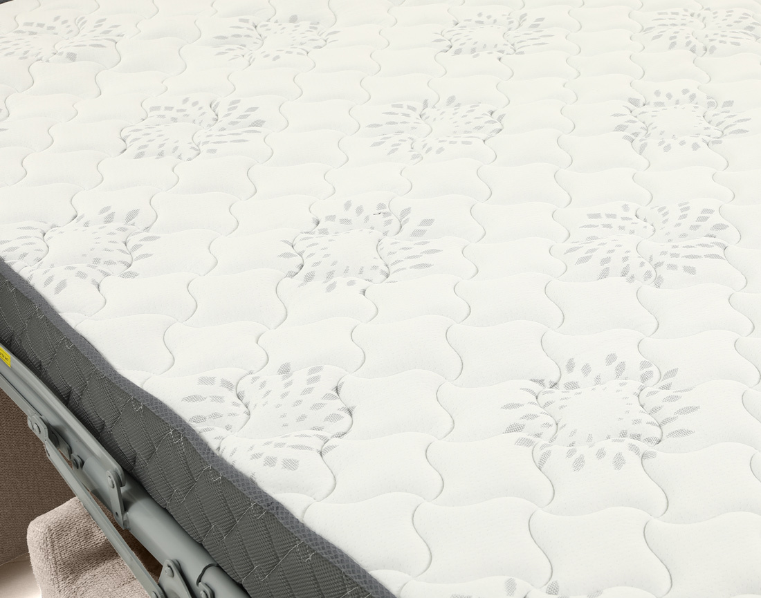 Canapé ADELE lit 3 places convertible express couchage quotidien 140x190 cm matelas 18 cm en tissu texturé | Best Mobilier