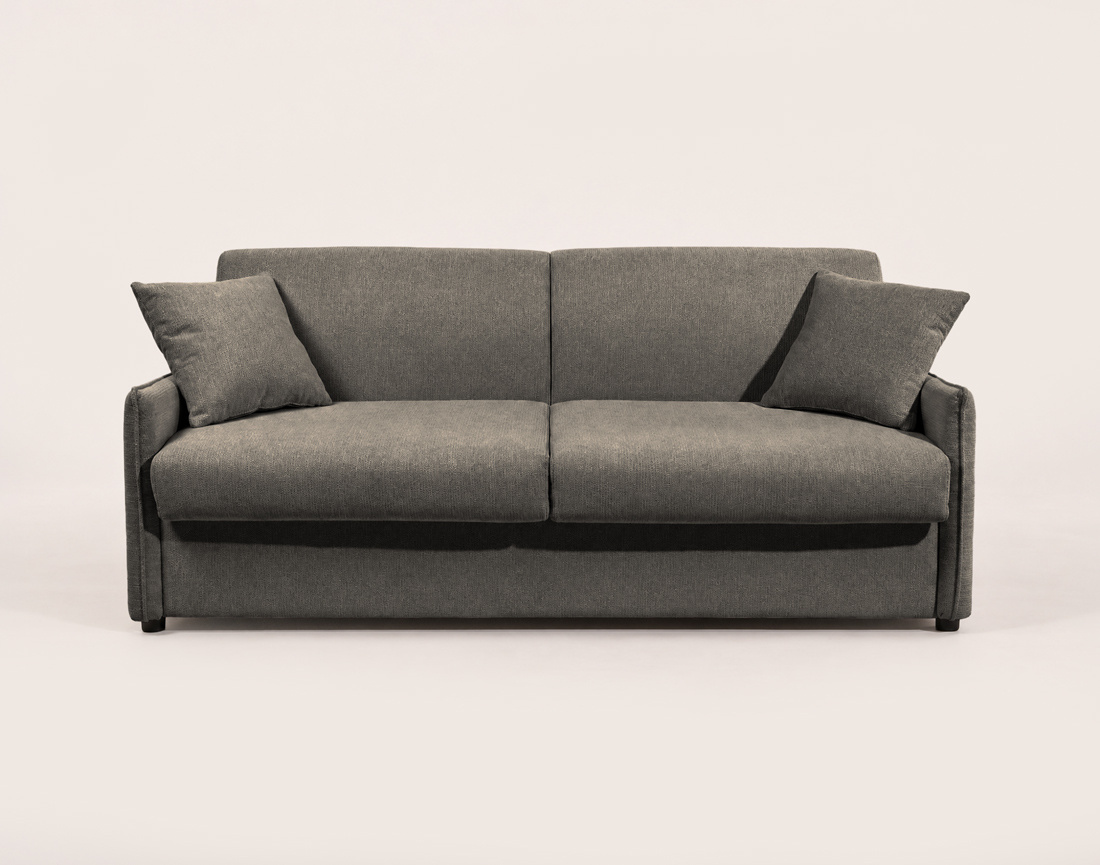 Canapé ADELE lit 3 places convertible express couchage quotidien 160x190 cm matelas 18 cm en tissu texturé | Best Mobilier
