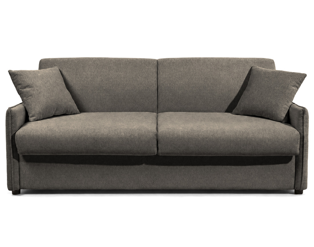 Canapé ADELE lit 3 places convertible express couchage quotidien 160x190 cm matelas 18 cm en tissu texturé | Best Mobilier