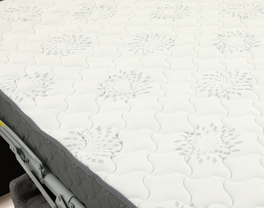 Canapé ADELE lit 3 places convertible express couchage quotidien 160x190 cm matelas 18 cm en tissu texturé | Best Mobilier