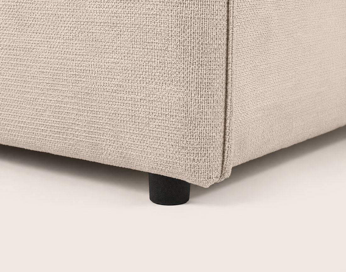 Canapé ADELE lit 3 places convertible express couchage quotidien 160x190 cm matelas 18 cm en tissu texturé | Best Mobilier