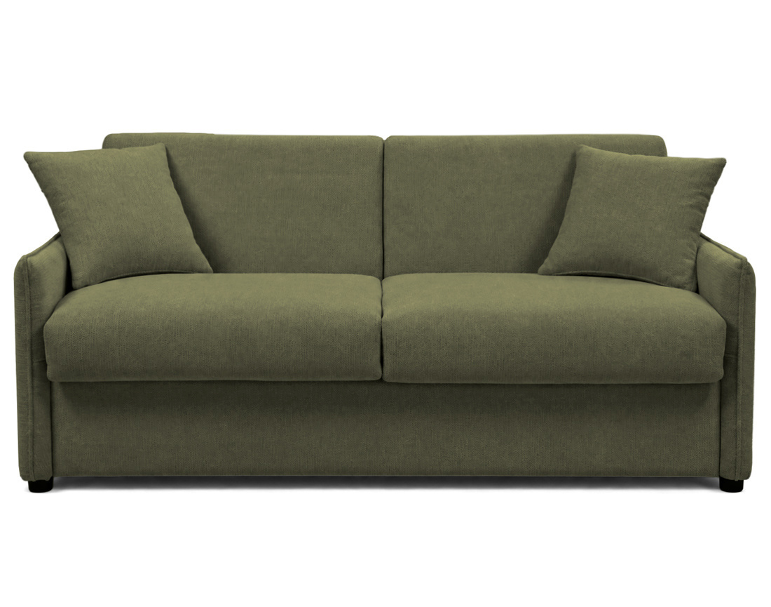 Canapé ADELE 3 places convertible express couchage quotidien 140 cm matelas 14 cm en tissu texturé | Best Mobilier