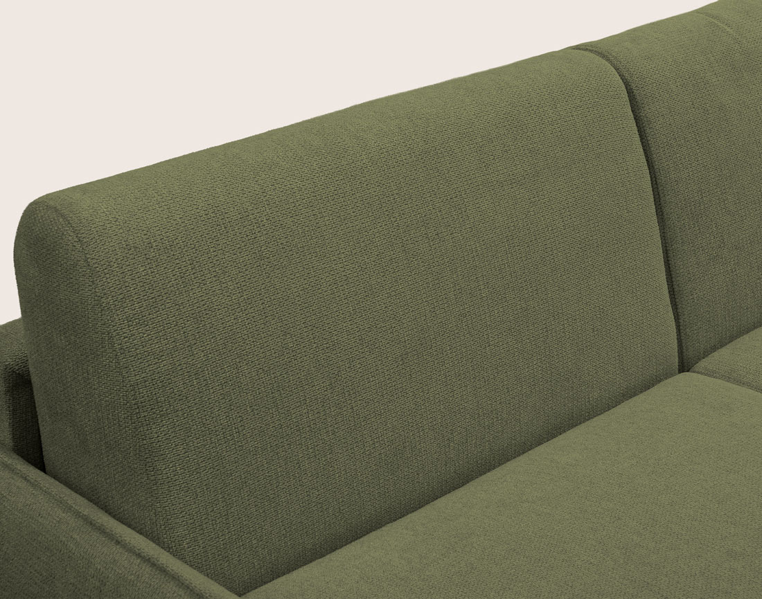 Canapé ADELE 3 places convertible express couchage quotidien 140 cm matelas 14 cm en tissu texturé | Best Mobilier