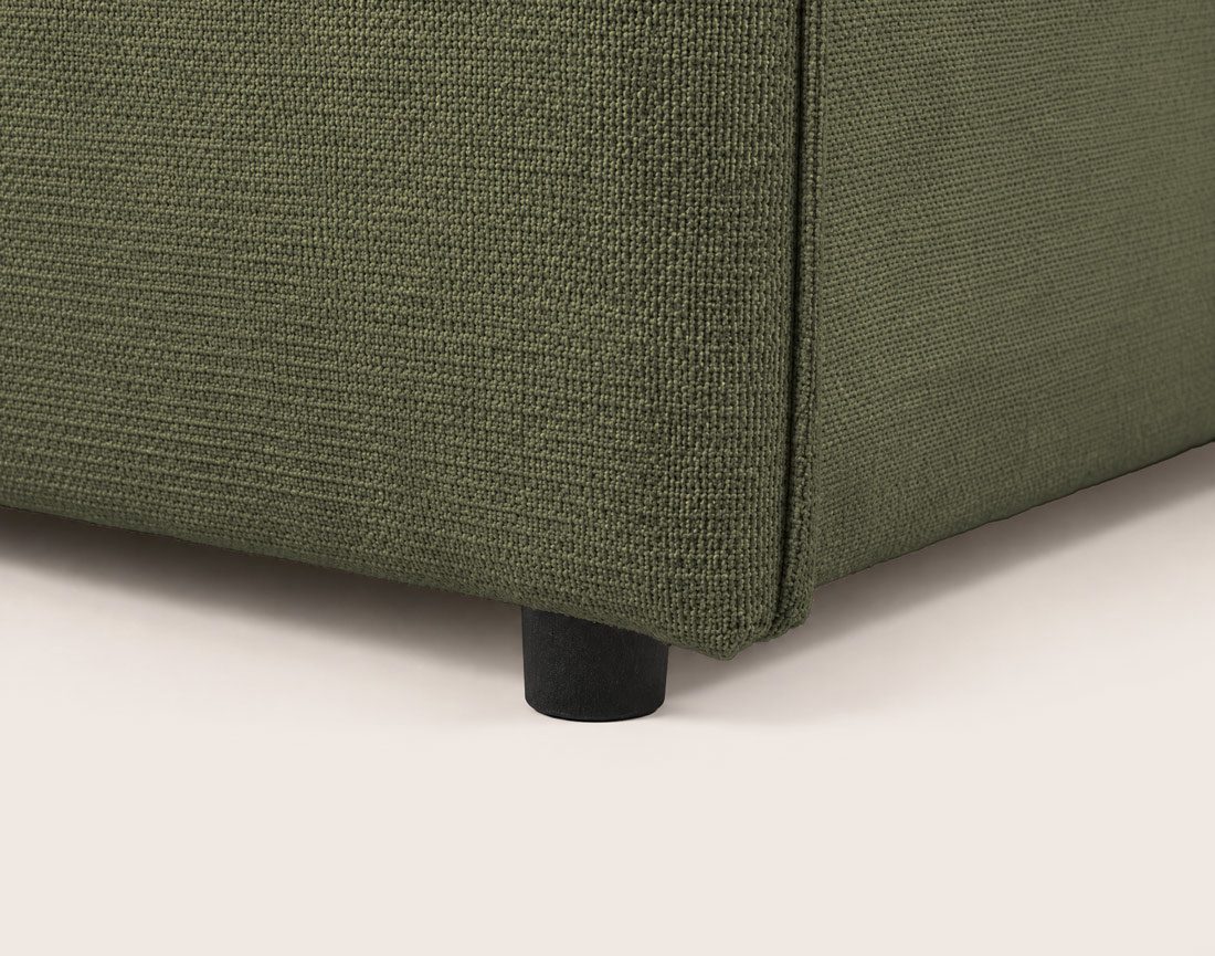 Canapé ADELE 3 places convertible express couchage quotidien 140 cm matelas 14 cm en tissu texturé | Best Mobilier