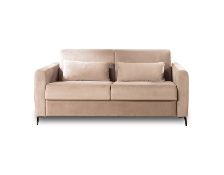 Canapé 3 places convertible express quotidien en velours Owen