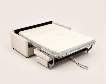 Canapé ADELE 3 places convertible express couchage quotidien 140 cm matelas 14 cm en tissu texturé | Best Mobilier