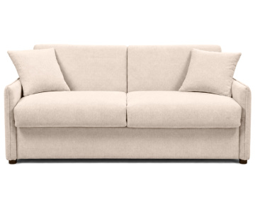 Canapé ADELE 3 places convertible express couchage quotidien 140 cm matelas 14 cm en tissu texturé | Best Mobilier