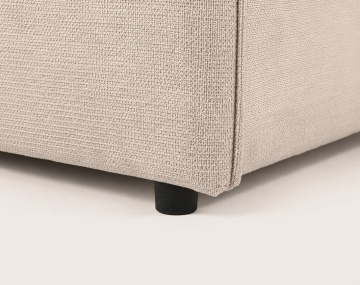 Canapé ADELE 3 places convertible express couchage quotidien 140 cm matelas 14 cm en tissu texturé | Best Mobilier