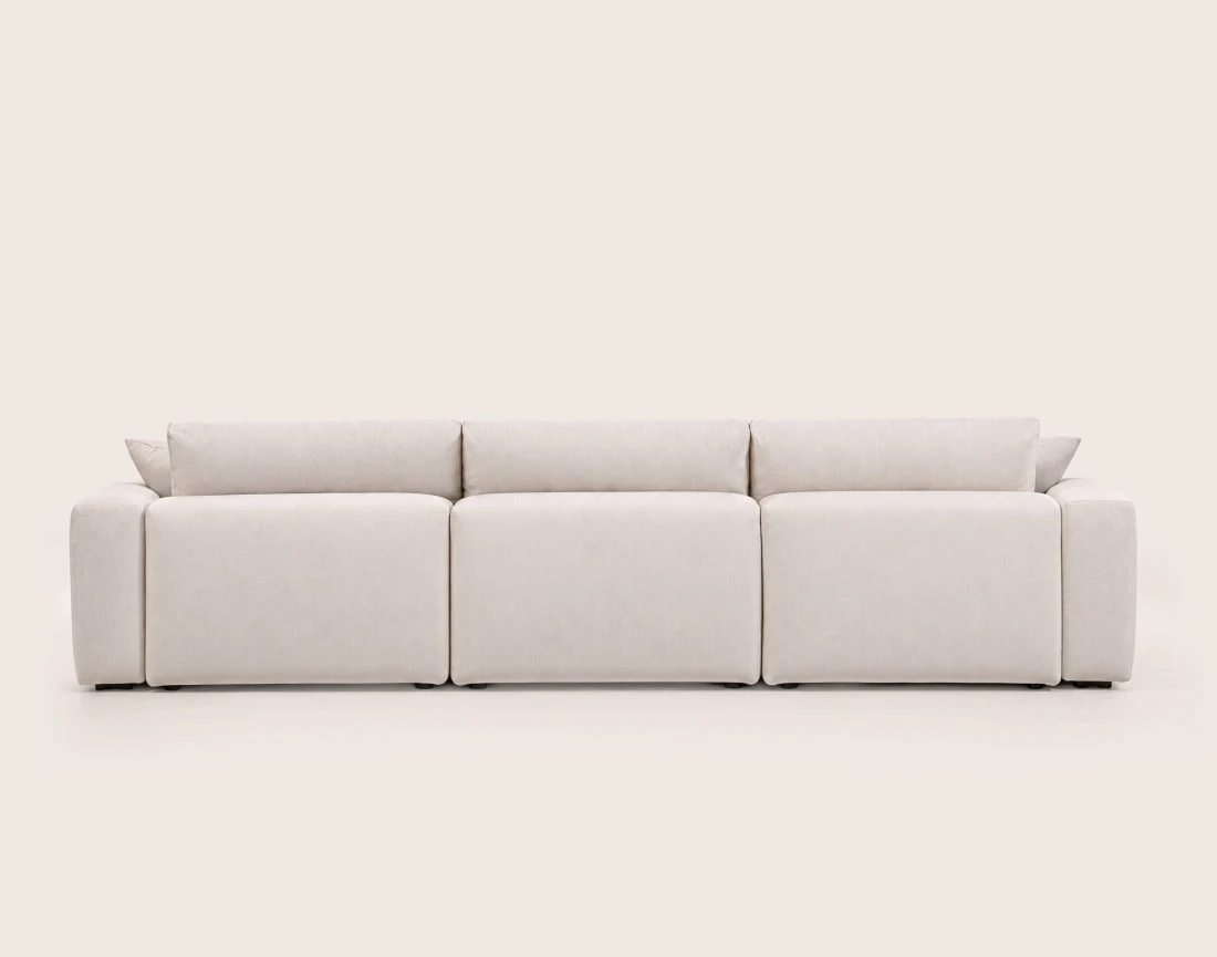 Juline - canapé d'angle réversible 5 places en tissu