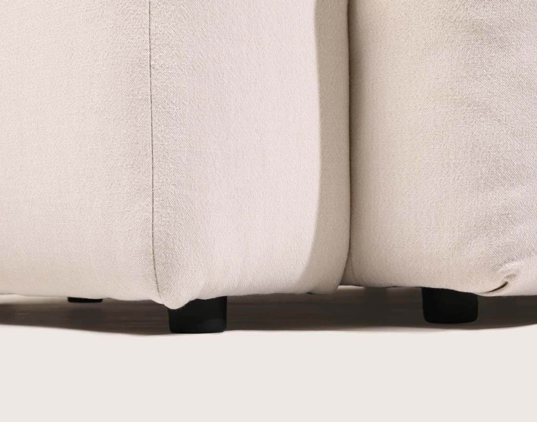 Juline - canapé d'angle réversible 5 places en tissu