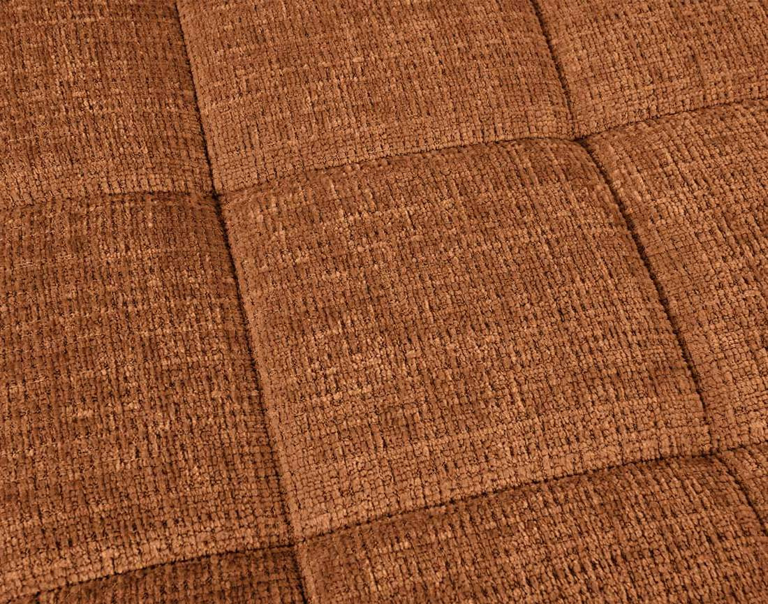 Canapé CAMILLE d'angle gauche 5 places convertible avec têtières et coffre en velours texturé | Best Mobilier