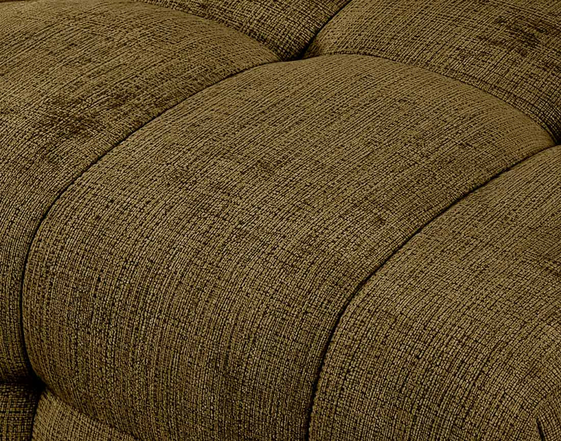 Canapé AUGUSTIN droit 3 places en velours texturé | Best Mobilier