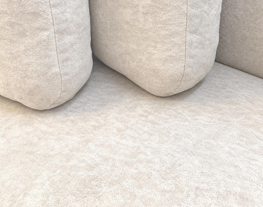 Canapé AARON panoramique en U 7 places convertible avec coffre en tissu | Best Mobilier