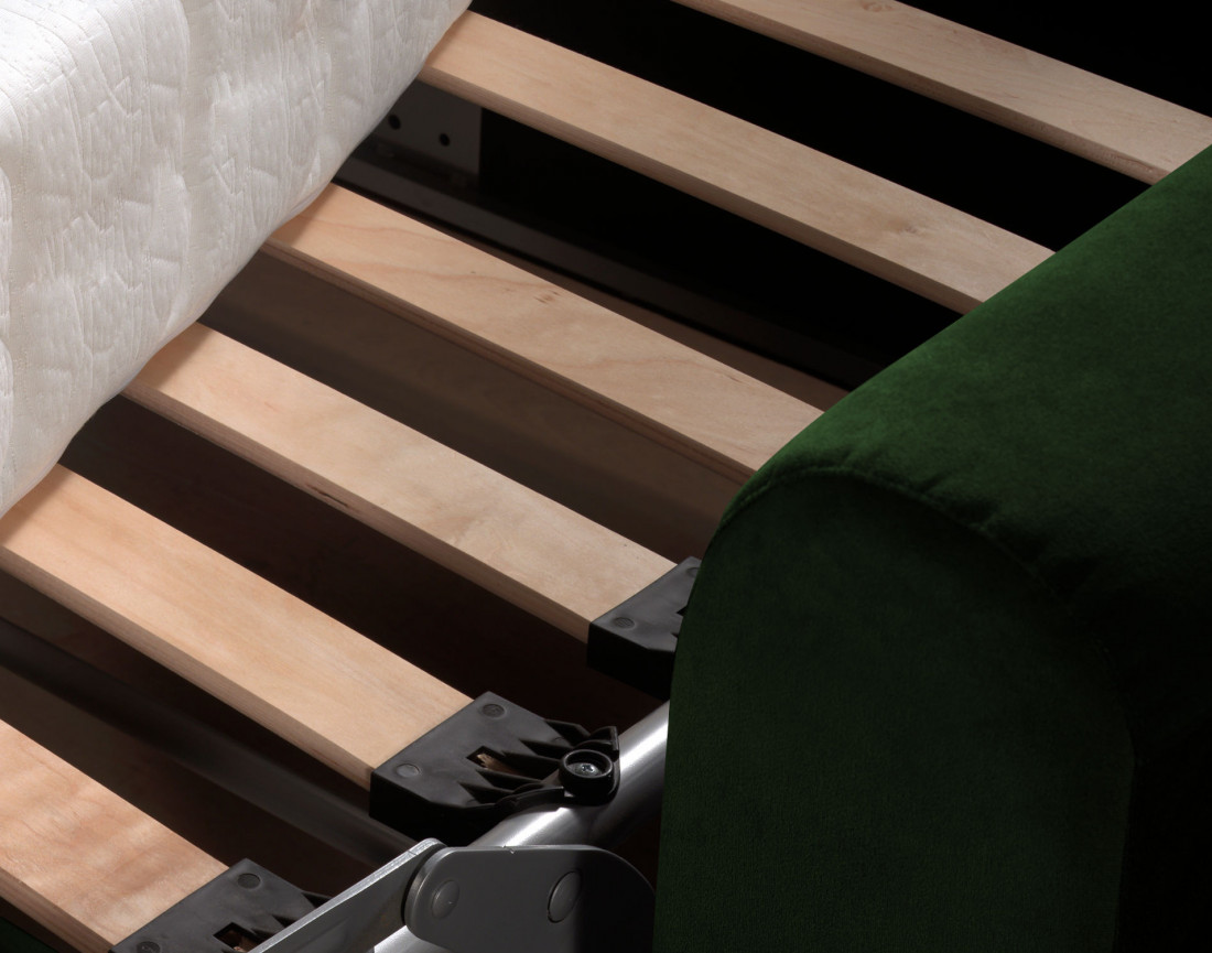 Canapé 3 places convertible express quotidien en velours Owen