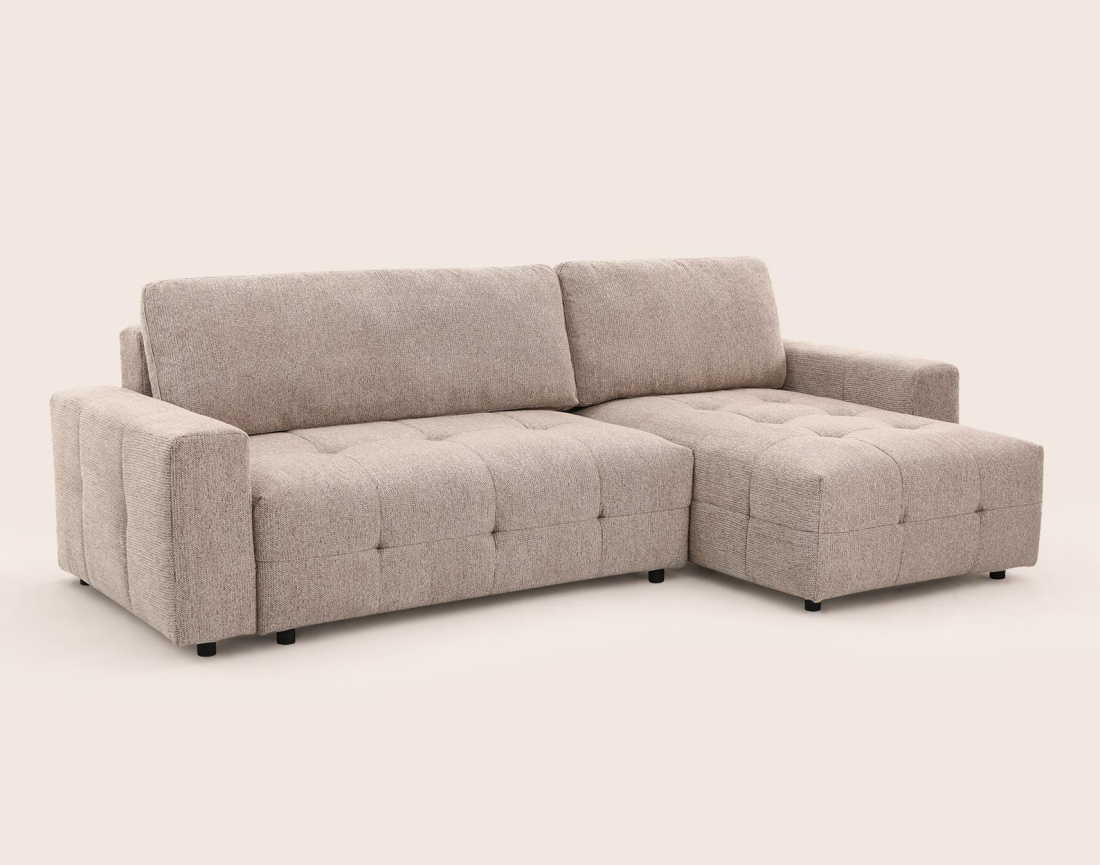 Canapé CARMEN d'angle 4 places convertible | Best Mobilier