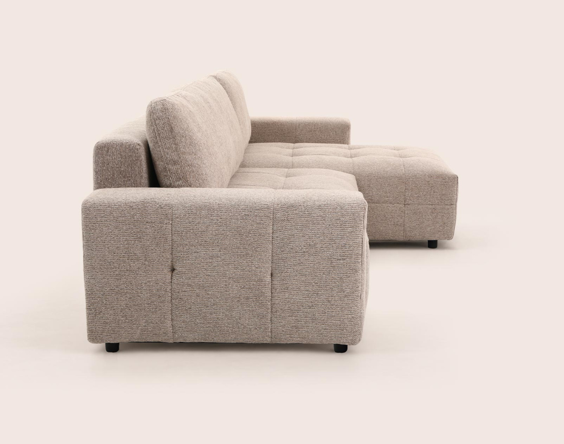 Canapé CARMEN d'angle 4 places convertible | Best Mobilier