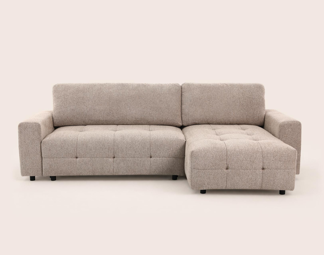 Canapé CARMEN d'angle 4 places convertible | Best Mobilier