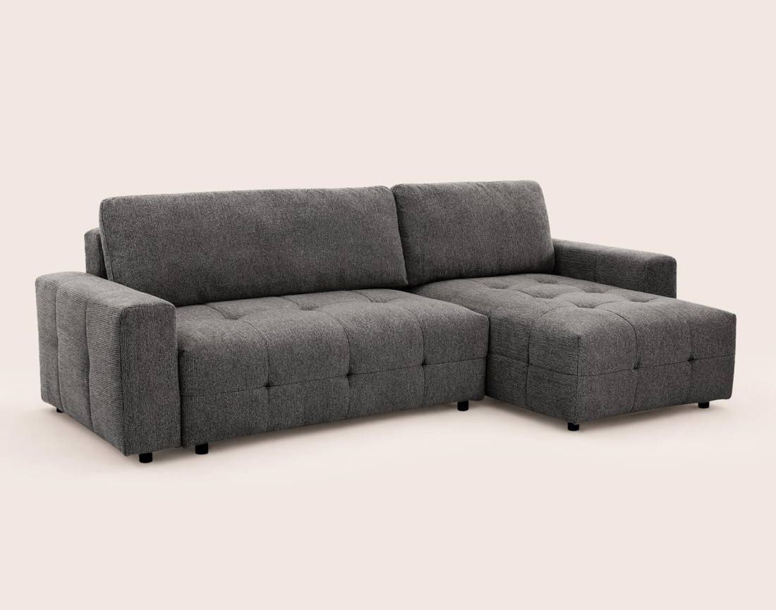 Canapé CARMEN d'angle 4 places convertible | Best Mobilier