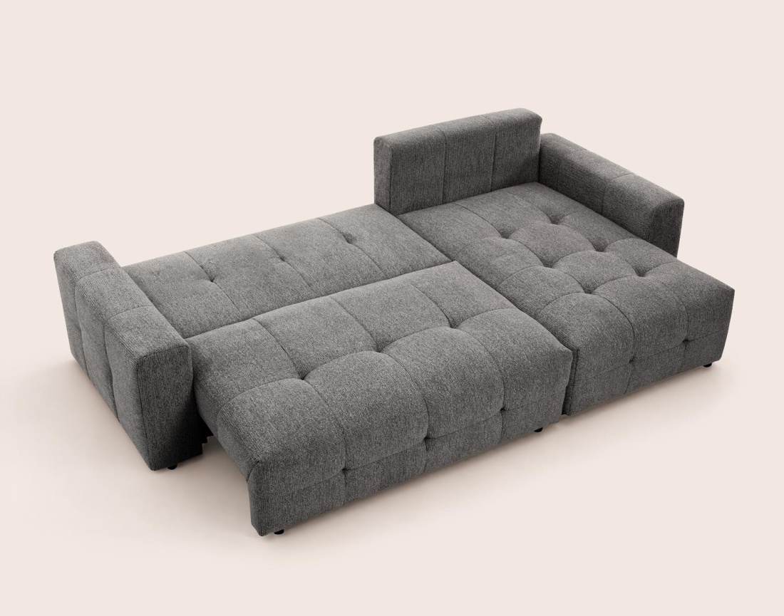 Canapé CARMEN d'angle 4 places convertible | Best Mobilier