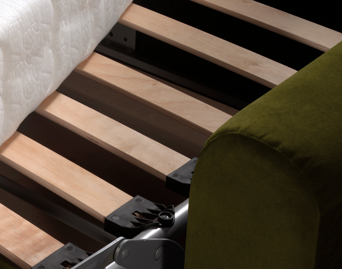 Canapé 3 places convertible express quotidien en velours Owen