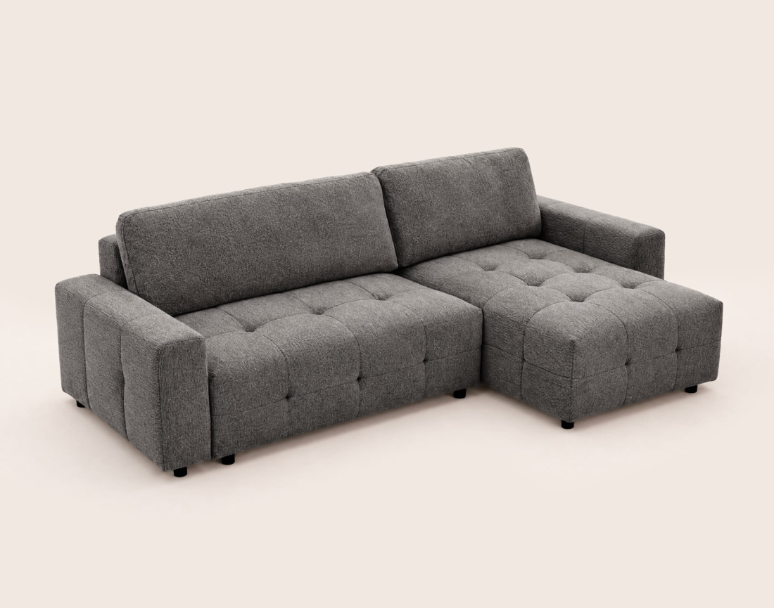 Canapé CARMEN d'angle 4 places convertible | Best Mobilier