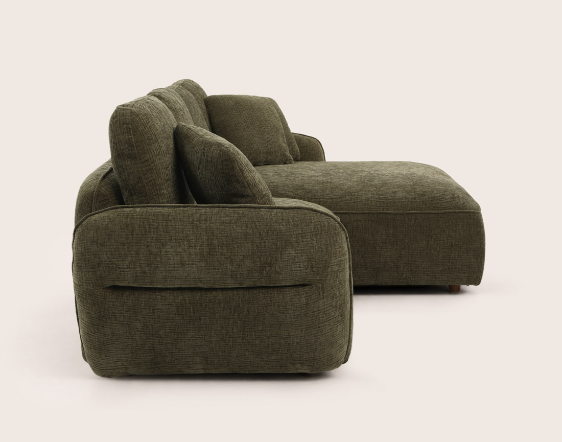 Canapé MADELEINE d'angle droit 4 places | Best Mobilier