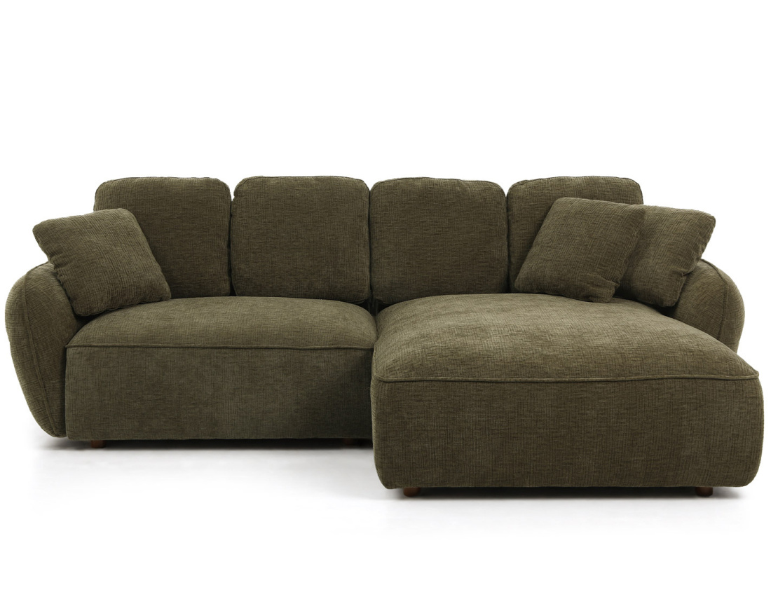 Canapé MADELEINE d'angle droit 4 places | Best Mobilier