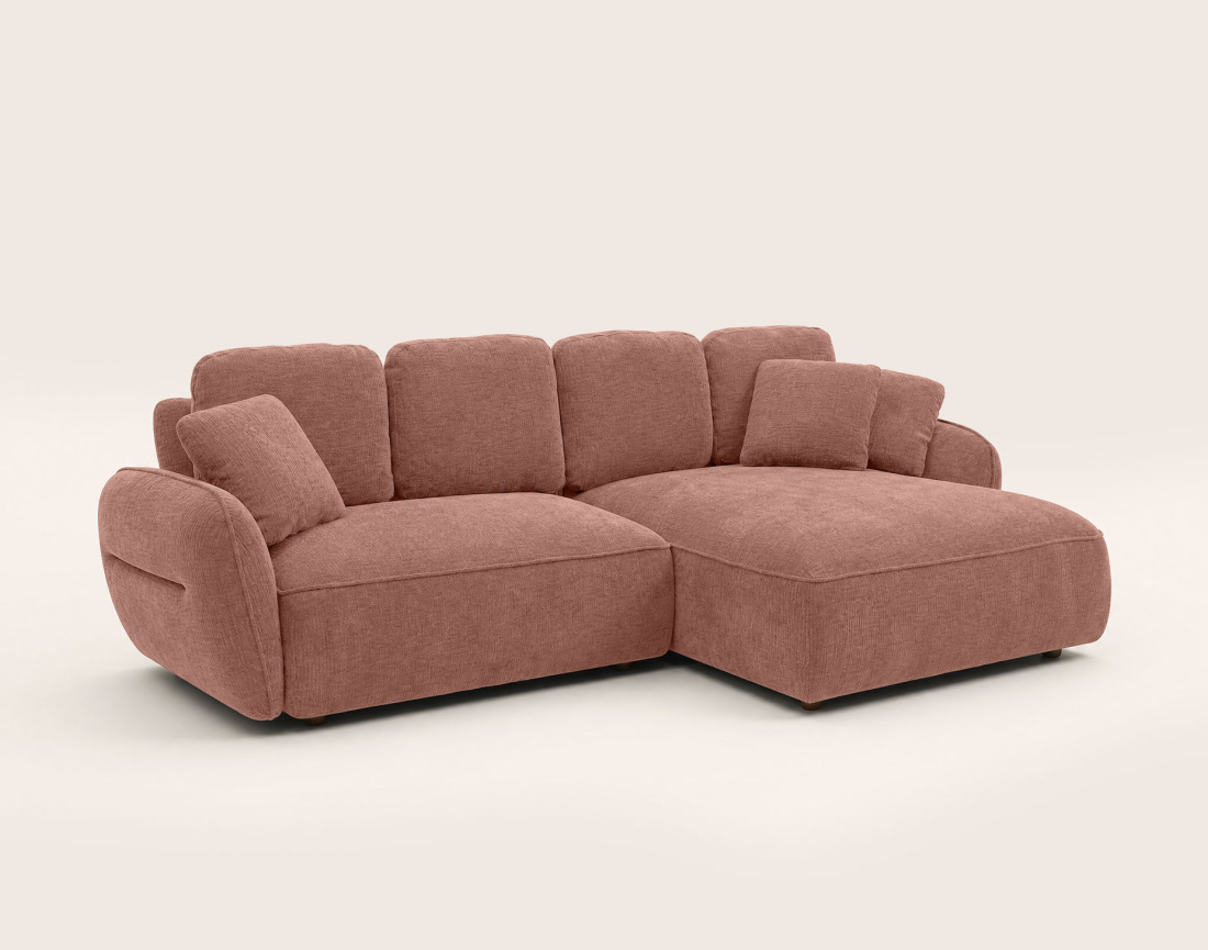 Canapé MADELEINE d'angle droit 4 places | Best Mobilier