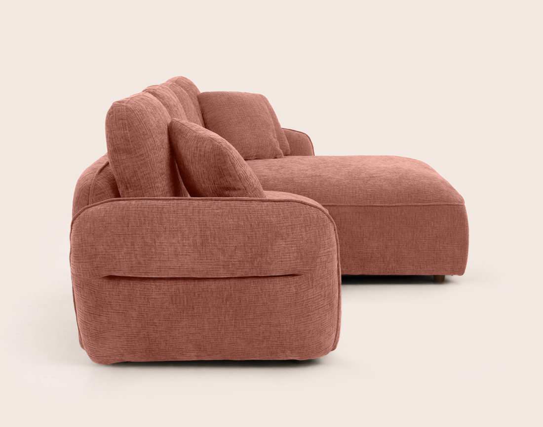 Canapé MADELEINE d'angle droit 4 places | Best Mobilier