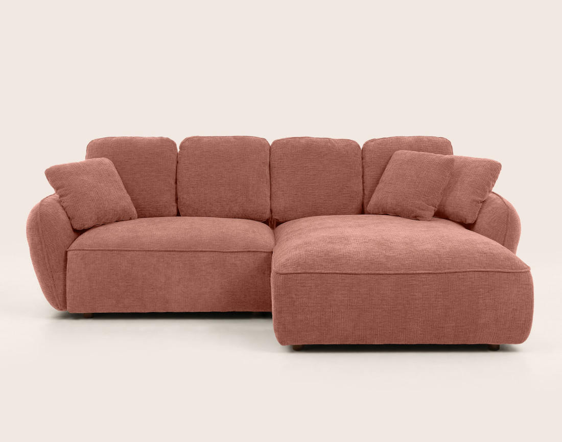 Canapé MADELEINE d'angle droit 4 places | Best Mobilier