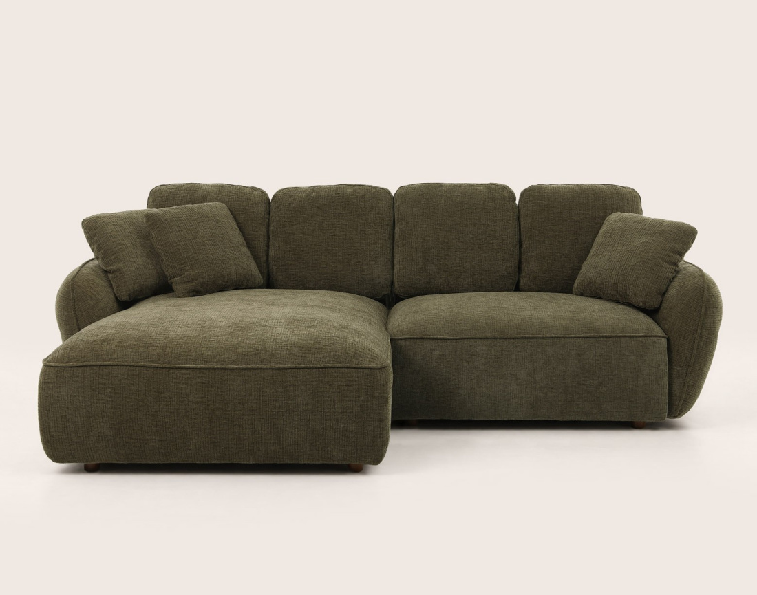 Canapé MADELEINE d'angle gauche 4 places | Best Mobilier