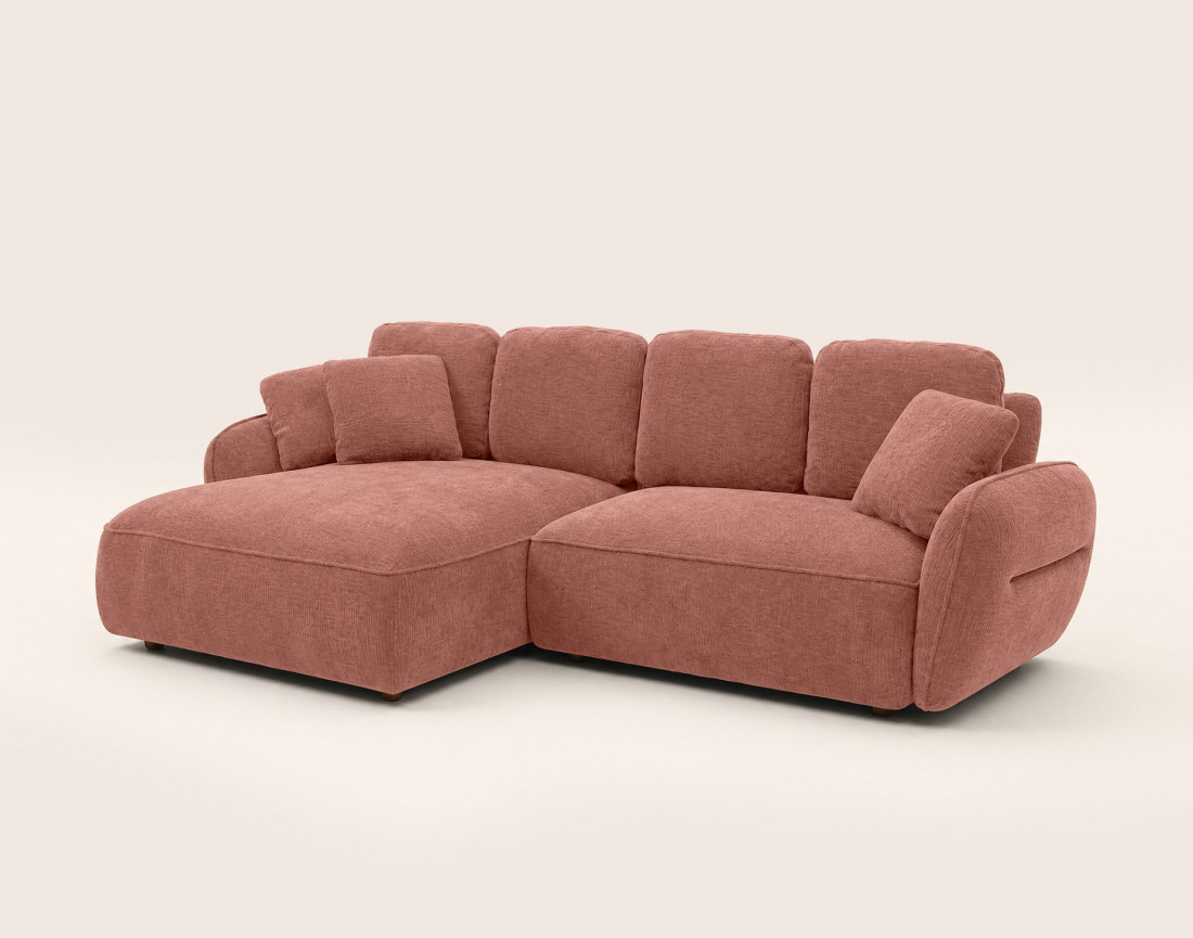 Canapé MADELEINE d'angle gauche 4 places | Best Mobilier