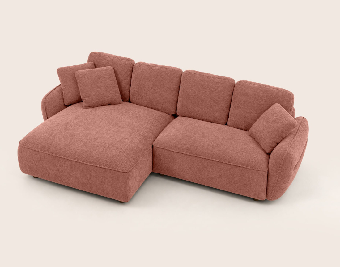 Canapé MADELEINE d'angle gauche 4 places | Best Mobilier