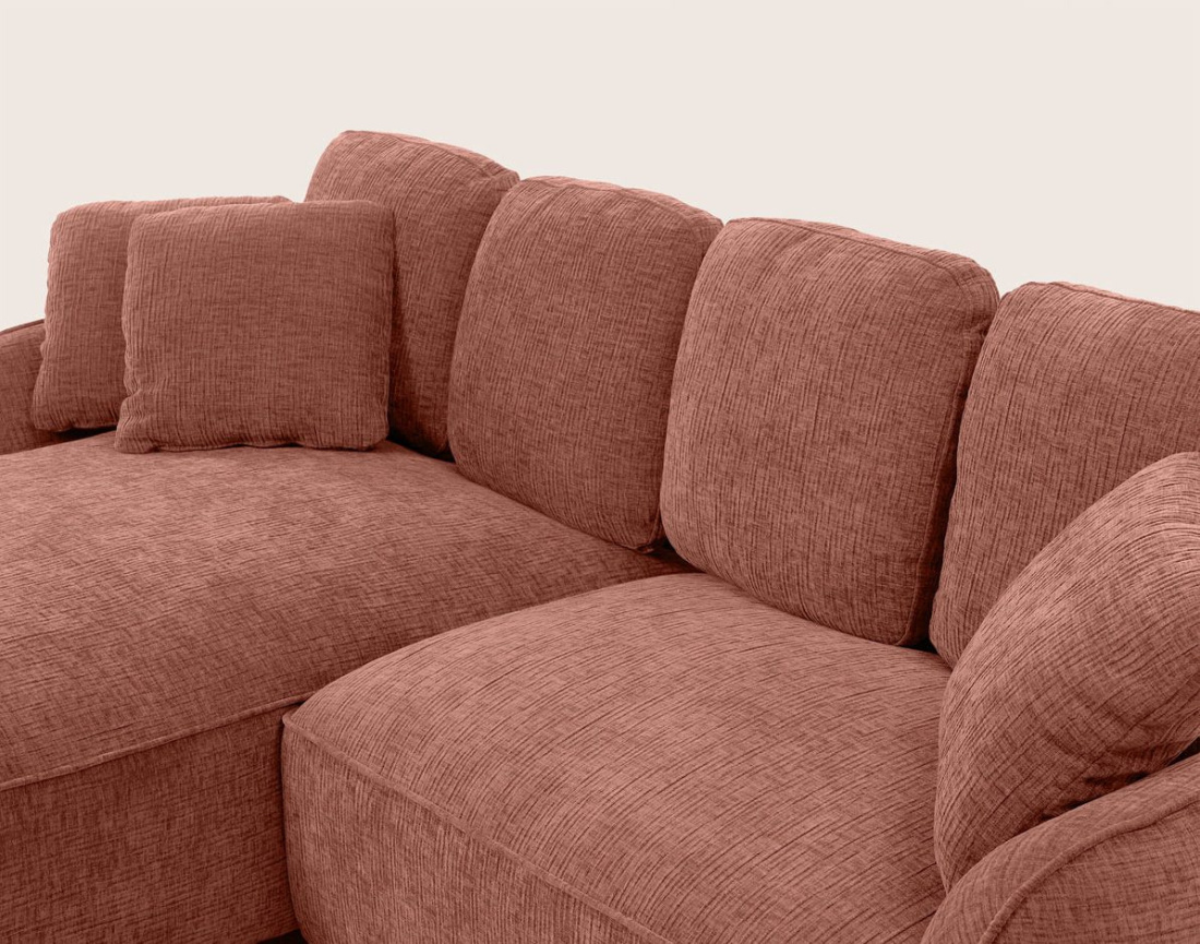 Canapé MADELEINE d'angle gauche 4 places | Best Mobilier