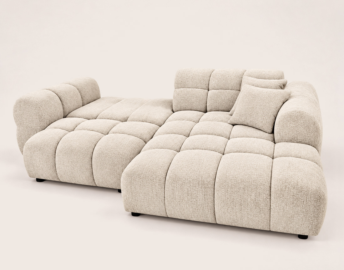 Canapé MINI RAY d'angle droit 4 places convertible | Best Mobilier