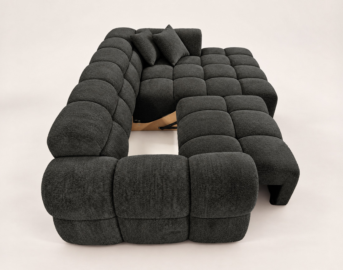 Canapé MINI RAY d'angle droit 4 places convertible | Best Mobilier