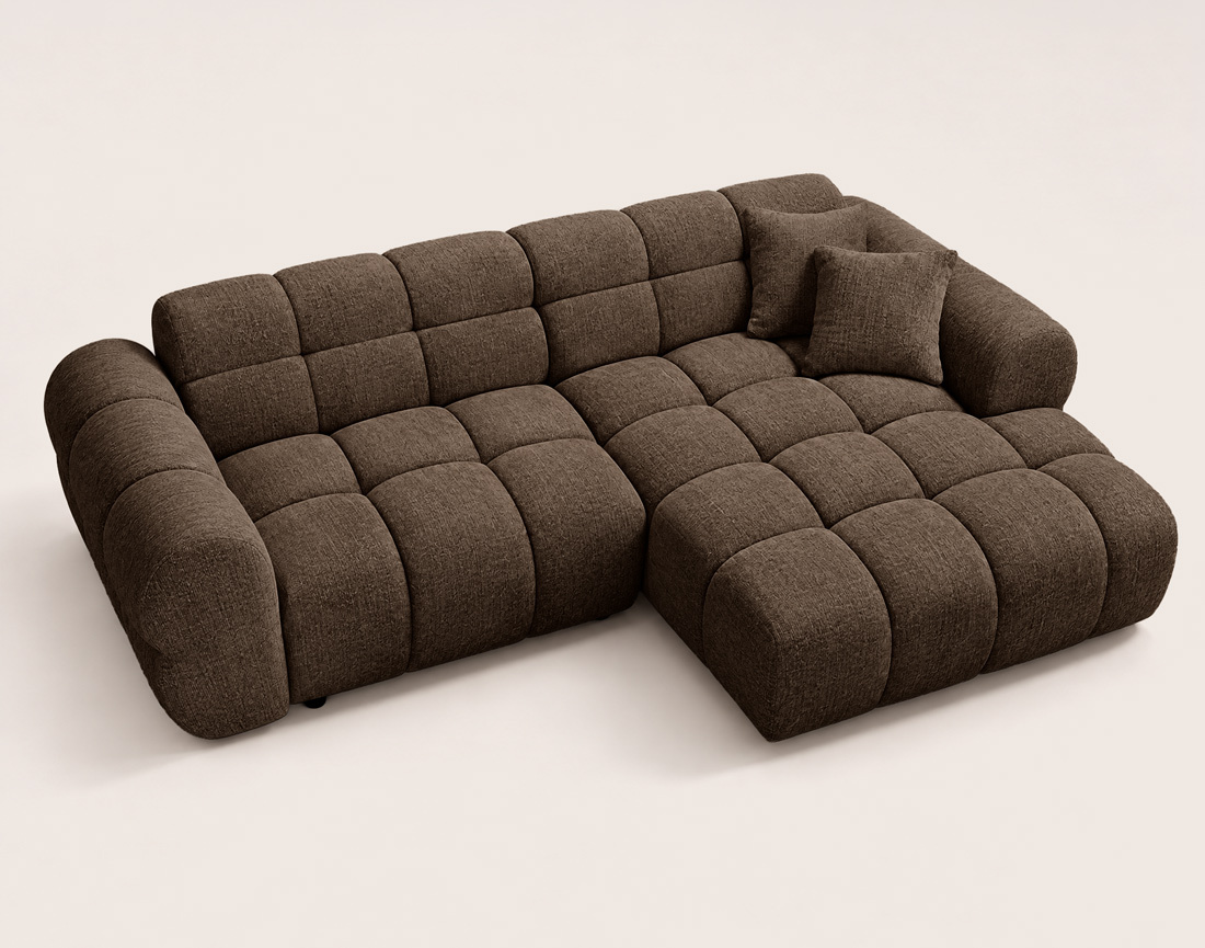 Canapé MINI RAY d'angle droit 4 places convertible | Best Mobilier
