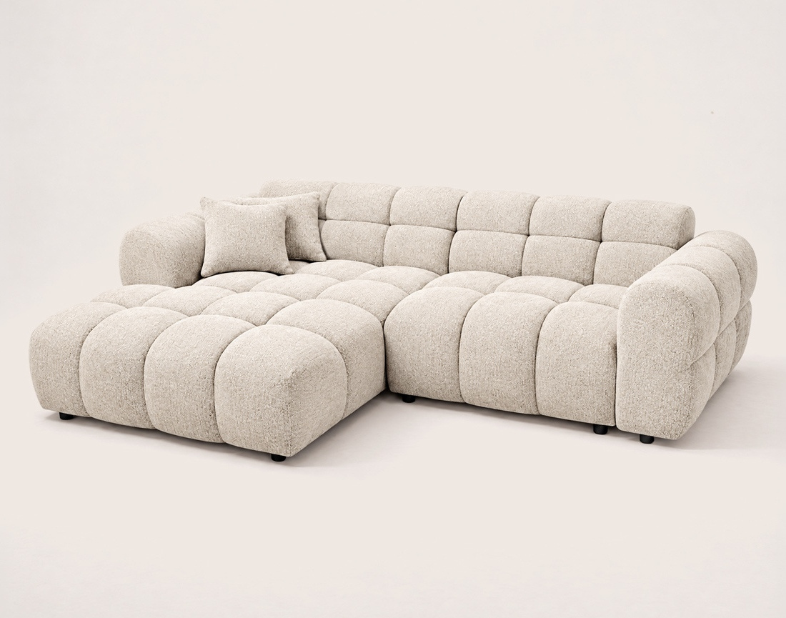 Canapé MINI RAY d'angle gauche 4 places convertible | Best Mobilier