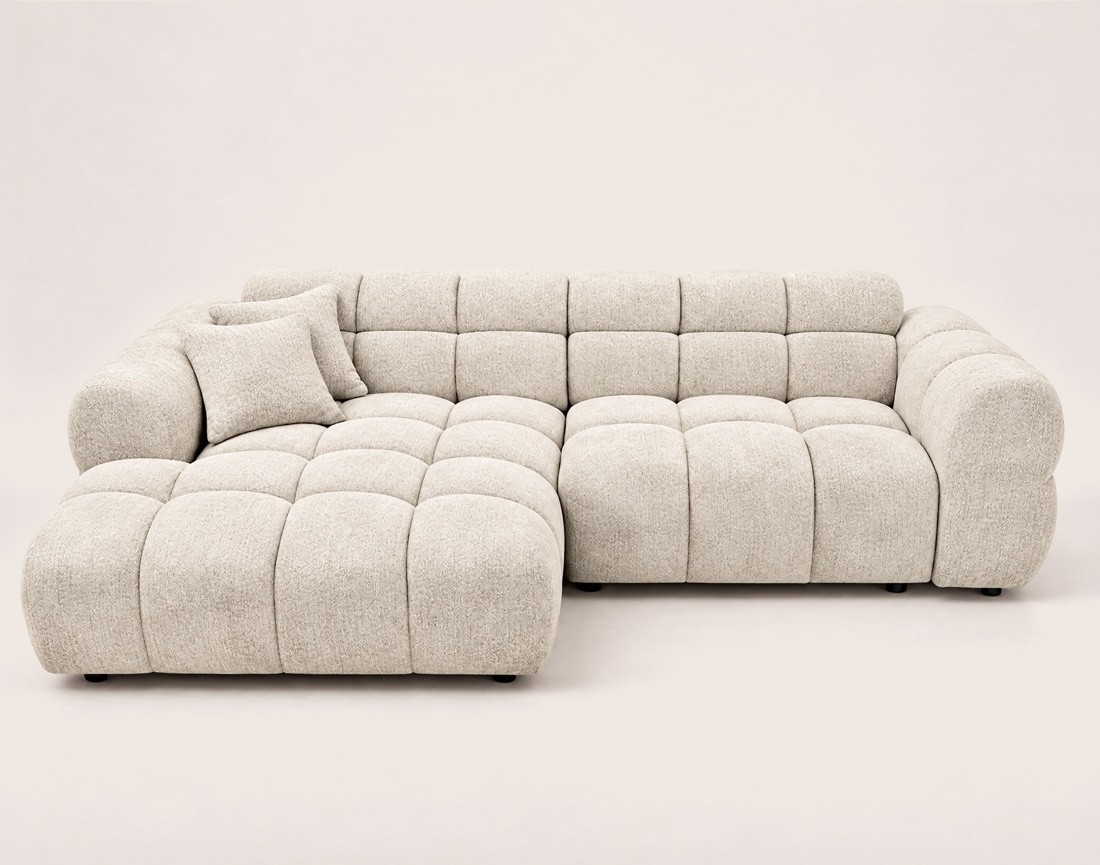 Canapé MINI RAY d'angle gauche 4 places convertible | Best Mobilier