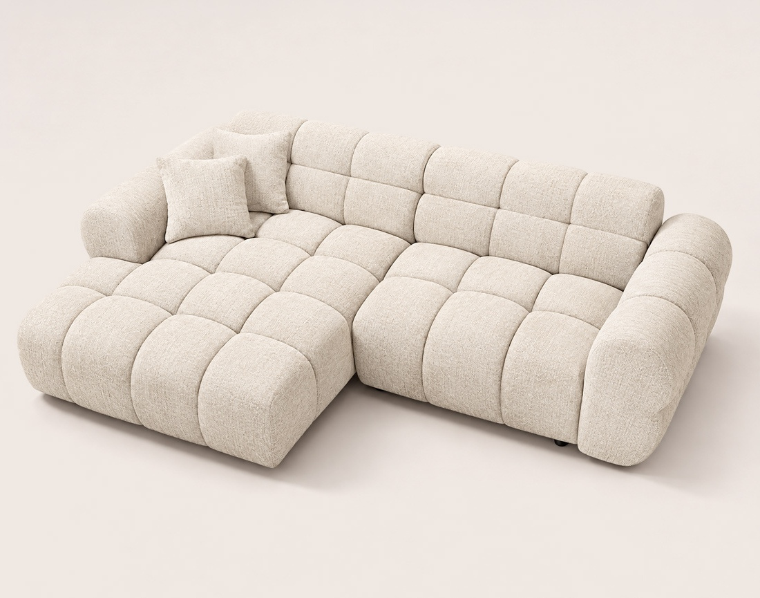 Canapé MINI RAY d'angle gauche 4 places convertible | Best Mobilier